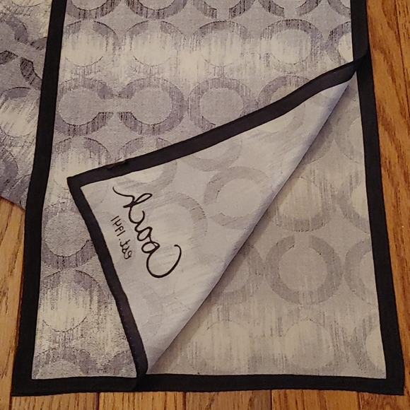 Coach Denim Logo Scarf - Picture 3 of 8